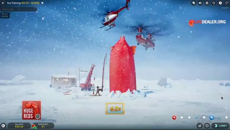 Comment fonctionne le gameplay Ice Fishing Live Casino